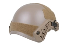 Страйкбольний шолом з швидким регулюванням FAST BALLISTIC (L/XL)– DARK EARTH [FMA] (для страйкболу) - зображення 6