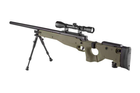 Страйкбольная винтовка снайперская MB08D - с оптикой и сошками - olive [WELL] (для страйкбола) - изображение 6