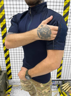 Тактическая рубашка весна-лето убакс с коротким рукавом Синий L - изображение 5