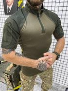 Тактическая рубашка весна-лето убакс с коротким рукавом Олива M - изображение 2