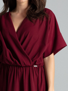 Sukienka trapezowa damska Lenitif L055 M Czerwona (5902194372640) - obraz 5