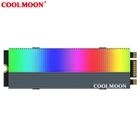 Радиатор охлаждения COOLMOON CM-M73S для SSD M.2 c подсветкой ARGB (Grey) - изображение 3