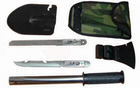 Набір туриста Universal лопата+сокира+ніж-штик+пилка з чохлом універсальний 5 в 1 - зображення 4