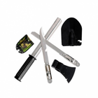 Набор туриста Universal лопата+топор+нож-штык+пилка с чехлом универсальный 5 в 1 - изображение 6