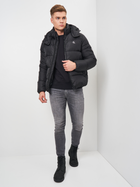 Пуховик зимовий короткий чоловічий Calvin Klein Jeans Essentials Down Jacket J30J318412-BEH XL Чорний (8719854077398) - зображення 3