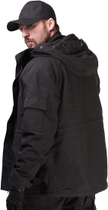 Мужская военная зимняя тактическая ветрозащитная куртка на флисе G8 HAN WILD - Black Размер M - изображение 4