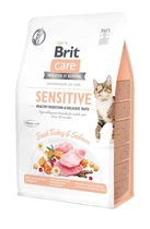 Сухой корм для кошек Brit Care Cat GF Sensitive Digestion & Delicate Taste для привередливых с индейкой и лососем