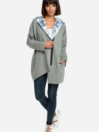 Bluza damska rozpinana streetwear długa BeWear B091 S-M Szara (5903068418440) - obraz 3