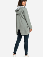 Bluza damska rozpinana streetwear długa BeWear B091 S-M Szara (5903068418440) - obraz 4