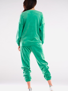 Spodnie dresowe damskie Awama A411 1132544 XL Zielone (5902360553422) - obraz 4