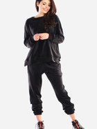 Spodnie dresowe damskie Awama A411 L Czarne (5902360553569) - obraz 4