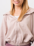 Толстовка на блискавці з капюшоном жіноча Zaiia ZASWSH01 One Size Бежева (8221688767180) - зображення 4