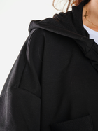 Толстовка на блискавці з капюшоном жіноча Infinite You M281 One Size Чорна (5902360561885) - зображення 7