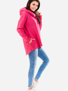 Bluza damska z kapturem długa Awama A200 S-M Różowa (5902360518483) - obraz 4