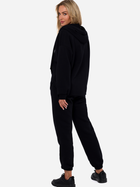 Bluza damska rozpinana streetwear długa Made Of Emotion M761 2XL-3XL Czarna (5905563714133) - obraz 3