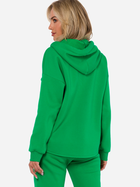 Толстовка на блискавці з капюшоном жіноча Made Of Emotion M761 L-XL Зелена (5905563714218) - зображення 2
