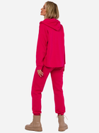 Bluza damska rozpinana streetwear długa Made Of Emotion M761 2XL-3XL Malinowa (5905563714195) - obraz 3
