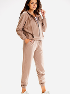 Spodnie dresowe damskie Awama A608 XL Latte (5902360583528) - obraz 3