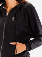 Толстовка на блискавці з капюшоном жіноча Awama A607 XL Чорна (5902360583481) - зображення 4