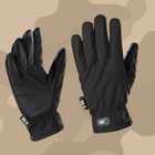 Тактичні рукавички M-Tac Soft Shell Thinsulate Black, Зимові військові рукавички, Теплі стрілецькі рукавички, XL - зображення 1