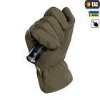 Тактичні рукавички M-Tac Winter Soft Shell Olive, Зимові військові рукавички, Теплі стрілецькі рукавички, S - зображення 5