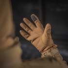 Тактические перчатки M-Tac Winter Soft Shell Coyote, Зимние военные перчатки, Теплые стрелковые перчатки, S - изображение 9