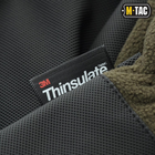 Тактические перчатки M-Tac Fleece Thinsulate Olive,Зимние военные флисовые перчатки,Теплые стрелковые перчатки, XL - изображение 3