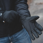 Тактичні рукавички M-Tac Soft Shell Thinsulate Black, Зимові військові рукавички, Теплі стрілецькі рукавички, М - зображення 6