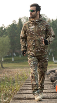 Тактична чоловіча куртка Pave Hawk PLY-6 Camouflage CP з каптуром та кишенями ззаду taktical, XL - зображення 10