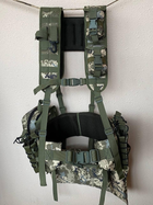Ременно-плечевая система (разгрузка) укомплектованная, РПС для военных, Разгрузочный жилет РПС MOLLY, пиксель, XL - изображение 4
