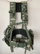 Ременно-плечевая система (разгрузка) укомплектованная, РПС для военных, Разгрузочный жилет РПС MOLLY, пиксель, XL - изображение 5