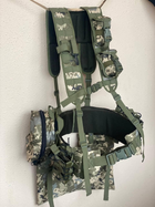 Ременно-плечевая система (разгрузка) укомплектованная, РПС для военных, Разгрузочный жилет РПС MOLLY, пиксель, XL - изображение 8