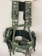 Ременно-плечевая система (разгрузка) укомплектованная, РПС для военных, Разгрузочный жилет РПС MOLLY, пиксель, XL - изображение 10