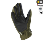 Тактические перчатки M-Tac Soft Shell Thinsulate Olive, Зимние военные перчатки, Теплые стрелковые перчатки, L - изображение 3