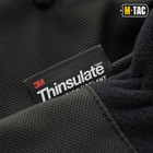 Тактичні рукавички M-Tac Fleece Thinsulate Black, Зимові військові флісові рукавички, Теплі стрілецькі рукавички, M - зображення 3