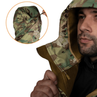 Тактична зимова куртка на флісі CM Stalker SoftShell Multicam / Водовідштовхувальна військова куртка камуфляж, M - зображення 3