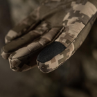 Тактические перчатки M-Tac Winter Soft Shell MM14, Зимние военные перчатки Пиксель, Теплые стрелковые перчатки, S - изображение 7
