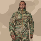 Тактична зимова куртка на флісі CM Stalker SoftShell Multicam / Водовідштовхувальна військова куртка камуфляж, S - зображення 1
