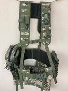 Ременно-плечевая система (разгрузка) укомплектованная, РПС для военных, Разгрузочный жилет РПС MOLLY, пиксель, М - изображение 10