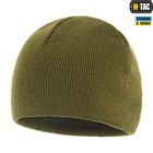 Військова тепла в'язана шапка акрил/фліс, M-Tac шапка акрил/фліс Olive, S-M - зображення 4
