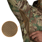 Тактическая зимняя куртка на флисе CM Stalker SoftShell Multicam / Водоотталкивающая военная куртка камуфляж, XL - изображение 9