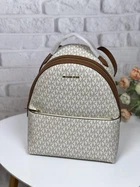 Рюкзак женский Michael Kors Sheila Medium Logo Backpack белый (35F3G6HB6B)