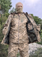 Зимовий комплект форми ЗСУ піксель Тепла військова куртка, теплі штани та верхня куртка XXXL - зображення 5