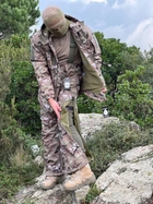 Зимний тактический костюм мультикам софтшел (softshell) повышенной плотности с двойным флисом XXXL - изображение 6