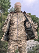 Зимовий комплект форми ЗСУ піксель Тепла військова куртка, теплі штани та верхня куртка XL - зображення 5