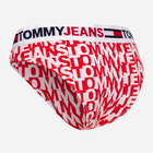 Трусики бразиліана жіночі бавовняні Tommy Hilfiger Jeans UW0UW0355609U S Червоні/Білі (8720641927758) - зображення 2