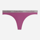 Majtki stringi damskie bawełniane Calvin Klein Underwear 000QD3539EVAE M Fioletowe (8720107322950) - obraz 5