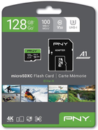 Karta pamięci PNY Elite-X microSDXC 128GB Industrial Class 10 UHS-I V30 A1 + SD-adapter (P-SDU128U3WX-GE) - obraz 4