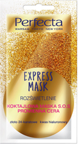 Maska koktajlowa Perfecta Express Mask S.O.S Promienna Cera 8 ml (5900525051363) - obraz 1