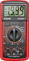 Мультиметр Aneng DT9205A-12 вимірювання: V, A, R, C, функція hFE (YT32081)